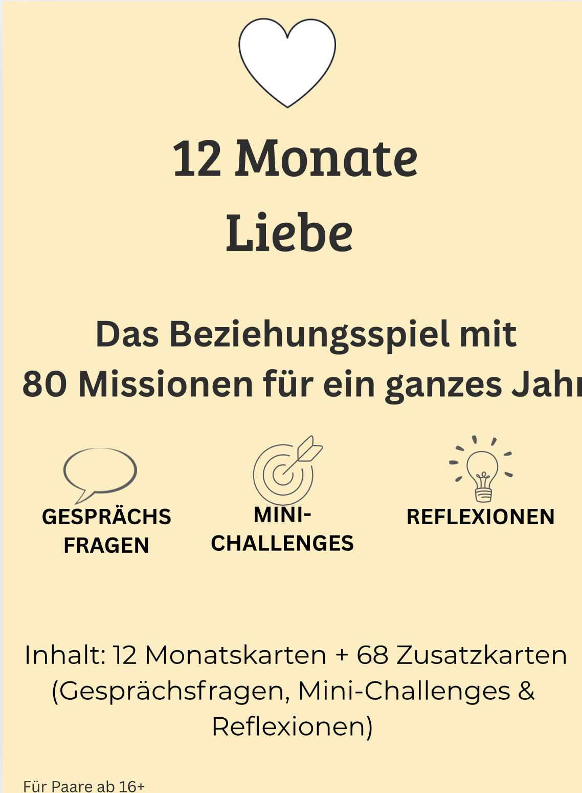 2 Spiele für Paare – 80 Intime Fragen & 80 erotische Challenges für Paare 🌹& 12 Monate Liebe♥️