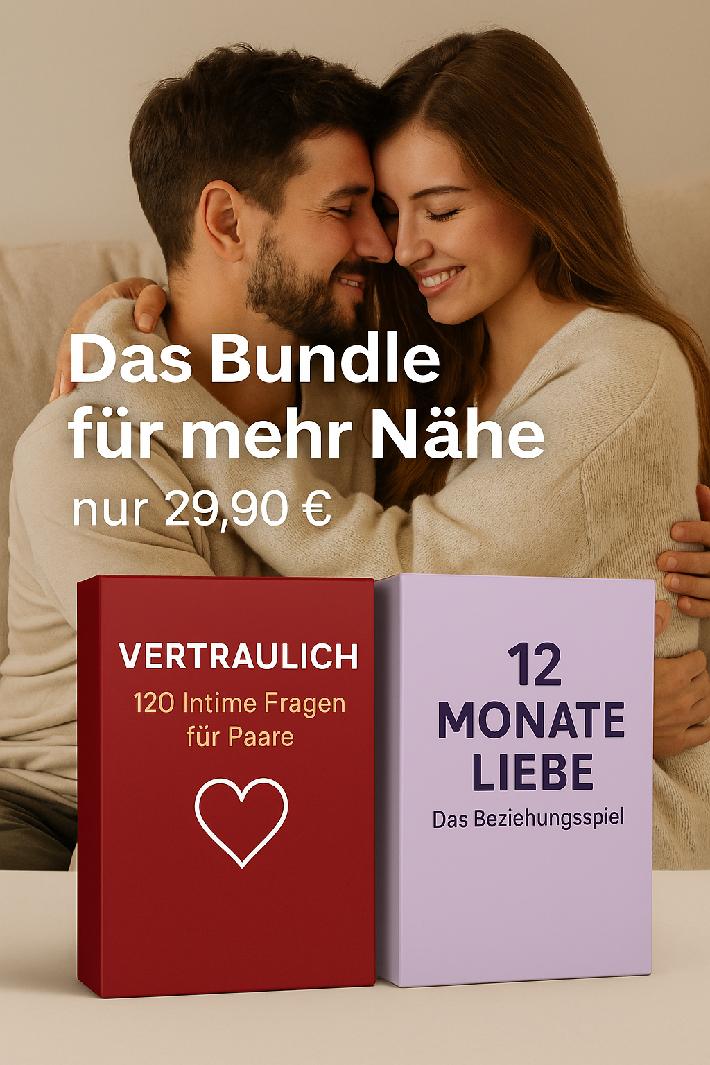 2 Spiele für Paare – 80 Intime Fragen & 80 erotische Challenges für Paare 🌹& 12 Monate Liebe♥️